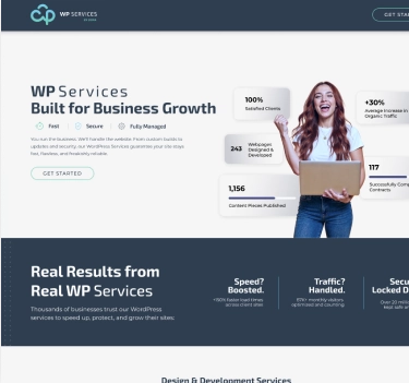 WP Services – WordPress услуги за бизнес растеж, бързина, сигурност и оптимизация на уебсайтове