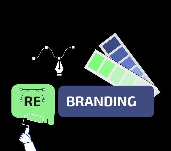 Редизайн и ребрандиране на дигитална идентичност – услуга от DEMA за ефективен дигитален маркетинг.